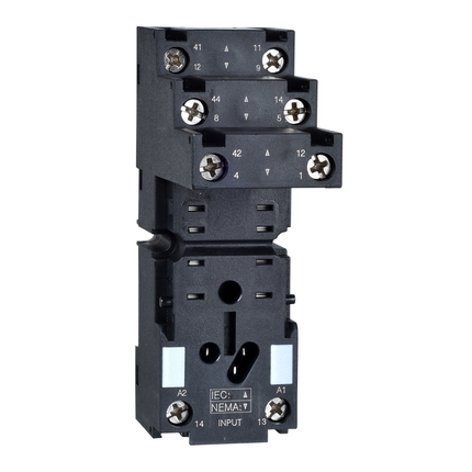 Socket with Separate Contacts for Cube Relay - Schneider RXM2 series