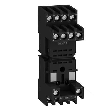 Socket for Cube Relay - Schneider RXM2 and RXM4 series