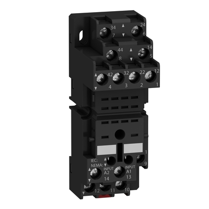 Socket with Separate Contacts for Cube Relay - Schneider RXM2 and RXM4 series