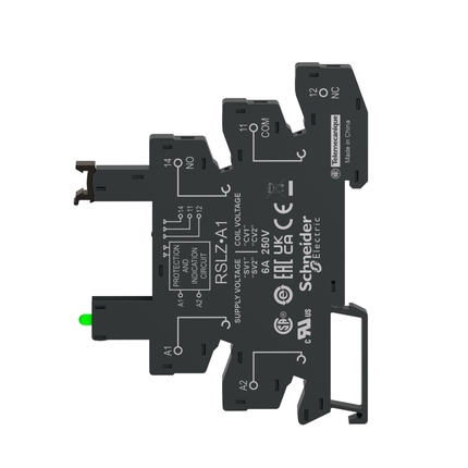 110Vac/Vdc Socket for Slim Interface Relay - Schneider RSL1 series