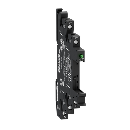 110Vac/Vdc Socket for Slim Interface Relay - Schneider RSL1 series