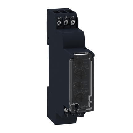 Dual Function 24 – 240Vac/Vdc Modular Timing Relay – Schneider Harmony Timer Series