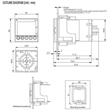 24Vac/Vdc Temperature Controller with SSR Output and RE-485 Communication – FUJI PXF4 Series PXF4ACU2-GVYA1