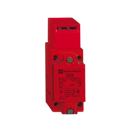 Rectangle Safety Switch with Metal Series Key 2NO+1NC Staggered LED 1 Wire Entry ½’’ NPT Threaded