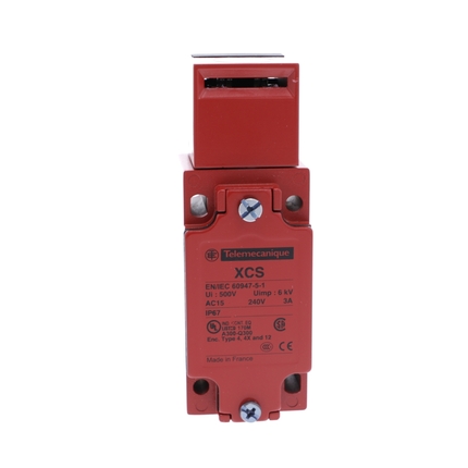Rectangle Safety Switch with Metal Series Key 2NO+1NC Staggered LED 1 Wire Entry ½’’ NPT Threaded