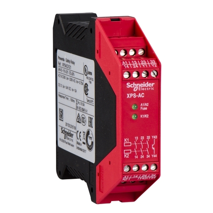 Dual Function Safety Module (Switch Monitoring and Emergency Stops) 24V – Schneider Preventa Safety Automation Series