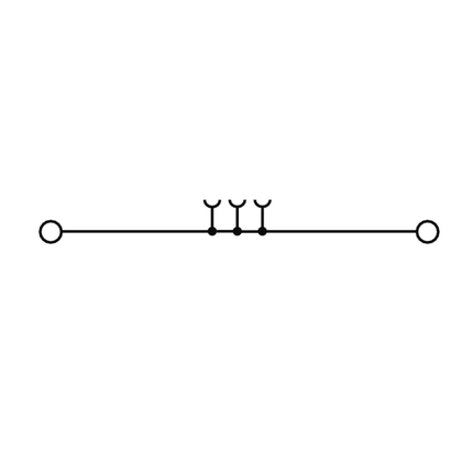 Borne Simple Weidmüller WDU 4 SL BL