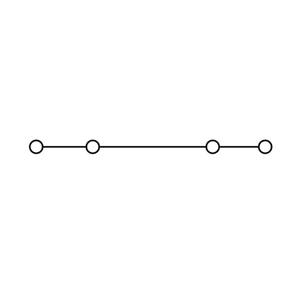 4 Pole Single Level Terminal Block - Weidmüller ZDU 2.5-2/4AN series