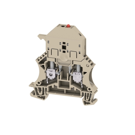 Single Level 5x20 Fuse Terminal Block with 10-36v LED Indicator - Weidmüller WSI 6/LD series