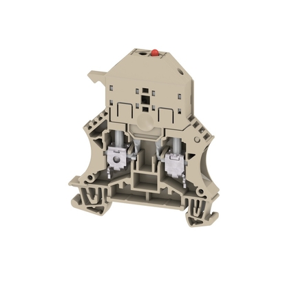 Single Level 5x20 Fuse Terminal Block with 30-70v LED Indicator - Weidmüller WSI 6/LD LED series