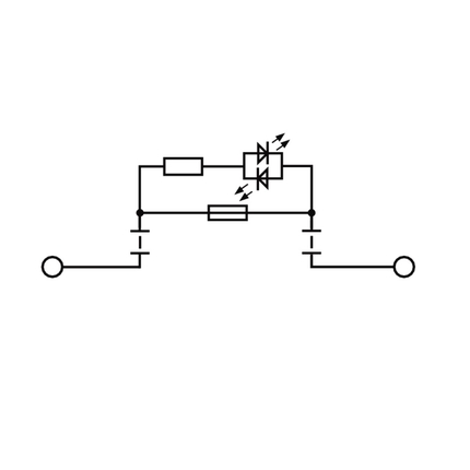 Borne Simple Fusible 5x20 Indicateur DEL 30-70v Weidmüller WSI 6/LD