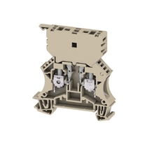 Single Level 1-1/4'' x 1-1/4'' Fuse Terminal Block - Weidmüller WSI 6/2 GZ/DEF63 series 1014000000