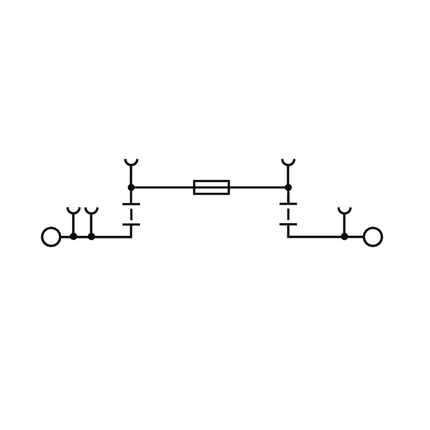 Single Level 5x20 Fuse Terminal Block - Weidmüller AFS 4 2C BK series