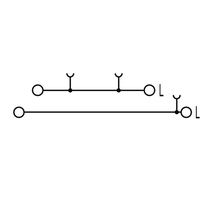 Borne Double Weidmüller PDL 4/L/L 1882590000