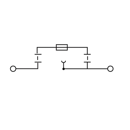 Single Level 5x20 Fuse Terminal Block - Weidmüller ZSI 2.5