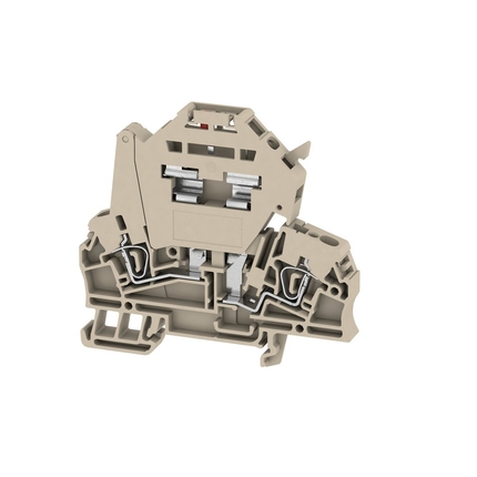 Single Level 5x20 Fuse Terminal Block 250v LED - Weidmüller ZSI 2.5/LD