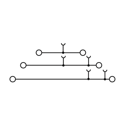 Triple Level Terminal Block - Weidmüller ZDLD 2.5-2N