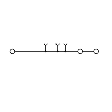 3 Pole Single Level Push-In Terminal Block - Weidmüller A3C 2.5 1521740000