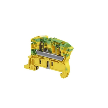 Single Level Ground PI-Spring Terminal Block - TE Entrelec ZK4-PE