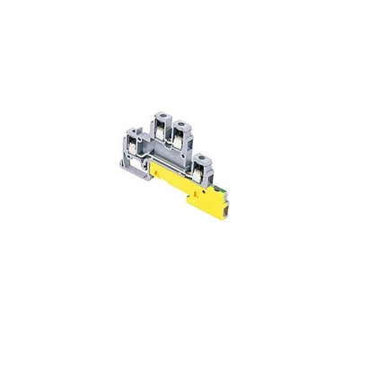 Double Level Terminal Block with 1 Additional Ground Contact - TE Entrelec D4/6.LLP