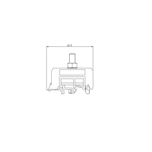 'Single Level Stud'' Terminal Block - TE Entrelec M70/31.F 1SNA115144R1300