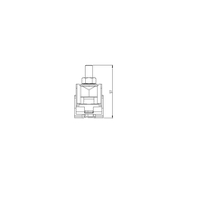 Borne ''Single Stud'' TE Entrelec M70/31.F 1SNA115144R1300