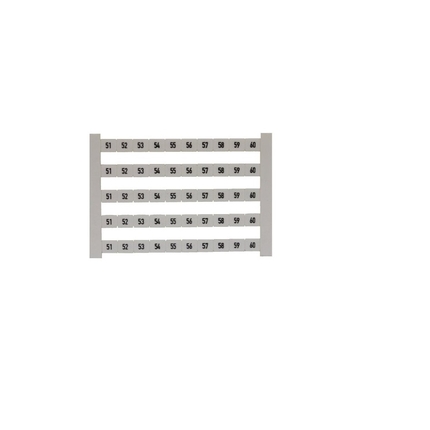 Marqueur Thermique pour Borne de Raccordement Weidmülller séries DEK 6.5 FWZ 51-60