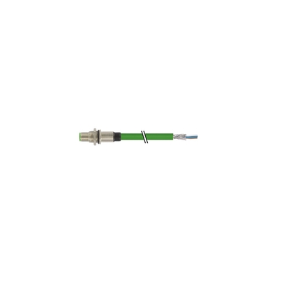 M12 4 Poles Fem ou Male Connecteur+Cable Code D