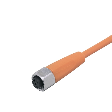 M12 4 Poles Fem Connector + Cable Code A Agri-Food Industry