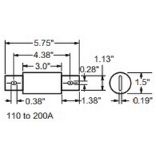 Fuse type J Time delay LPJ110