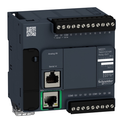M221 series Programable Logic Controller (PLC) with Ethernet port